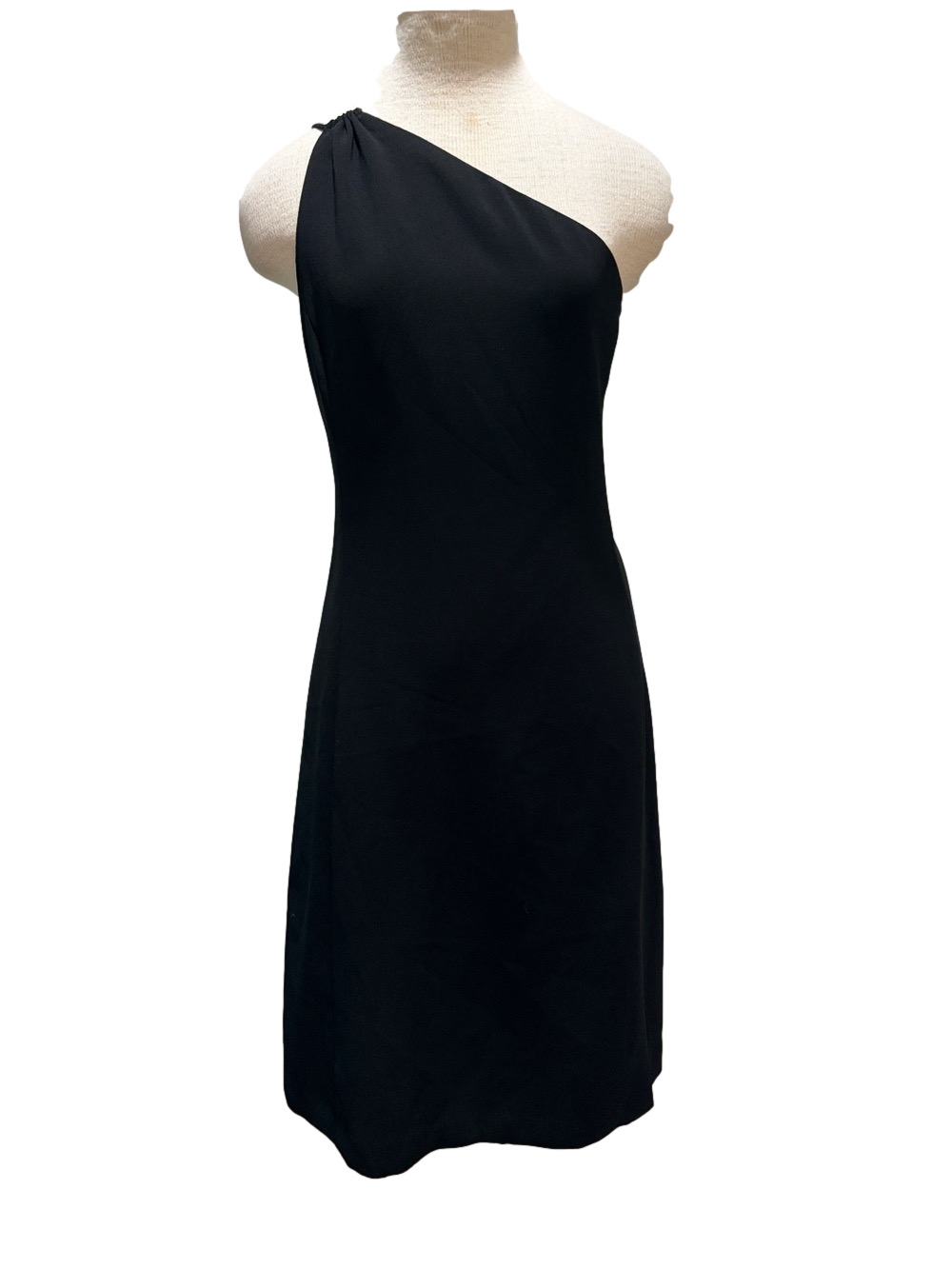 Trio sz 8 black one shoulder formal wedding guest dress NWT